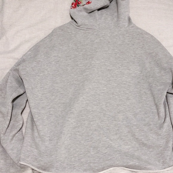 H&M floral grey fashionable hoodie - Picture 3 of 8